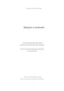 Religions et modernité