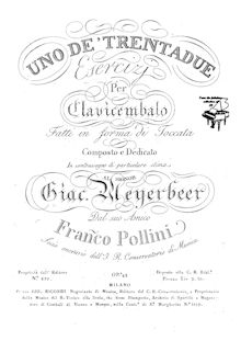 Partition complète, Esercizio en forma di Toccata op.42, Pollini, Francesco