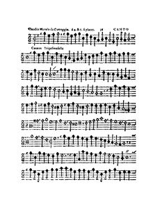 Partition Canto, Canzon Trigesimasesta, à , & , si placet, Merulo, Claudio par Claudio Merulo