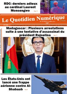 Le Quotidien Numérique d’Afrique n°1684 - du Vendredi 23 juillet 2021
