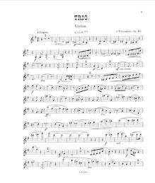 Partition parties, Piano Trio Op.40, Wieniawski, Józef