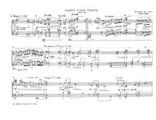 Partition complète, Piano Sonata No.4, St. Clair, Richard