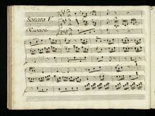 Partition No.5 en A major, 6 clavier Trios, 6 Sonatas, Bach, Johann Christian