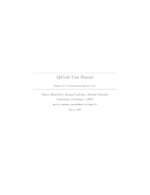 Manual v0 documenting QeCode v2