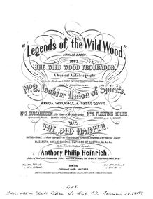 Partition , Ischl, 5 Legends of pour Wild Wood, Urwald Sagen, Heinrich, Anthony Philip