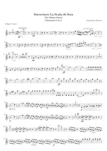 Partition clarinette 1 (C), La scala di seta, Farsa comica in un atto
