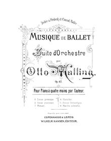 Partition Menuet, Musique de Ballet, Malling, Otto