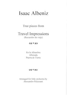 Partition , En la Alambra (No.4 en original) - partition compléte et parties, Recuerdos de Viaje, Op.71