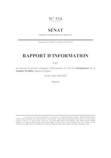 Rapport d information fait au nom de la mission commune d information sur les conséquences de la tempête Xynthia (rapport d étape)