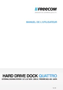 Notice Disque dur externe Freecom  Hard Drive Dock Quattro