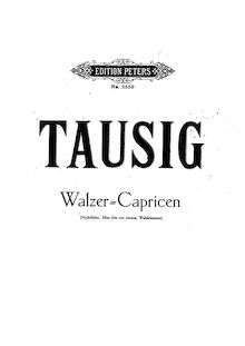 Partition complète, Valse-Caprice No.1, Valse-Caprice d après J. Strauss - Nachtfalter