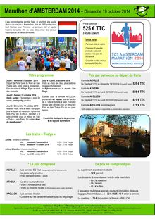 Marathon d Amsterdam : octobre 2014 - visite d Amsterdam 