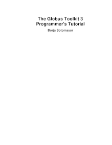 The Globus Toolkit 3 Programmer s Tutorial