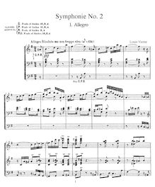 Partition complète, Symphonie No.2, Op.20, Vierne, Louis