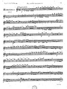 Partition flûte 2, 2 Symphonies, Sinfonie à Grande Orchestre ; Sinfonies périodiques par Muzio Clementi