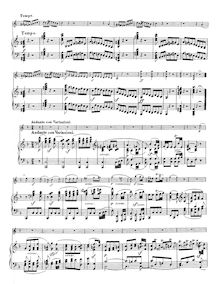 Partition , Andante con variazione, violon Sonata No.9, Op.47, Kreutzer Sonata