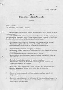 Eléments de chimie pour les STI/STL 2000 Tronc Commun Université de Technologie de Belfort Montbéliard