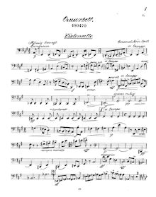 Partition violoncelle, corde quatuor No.1, A Major, Moór, Emanuel
