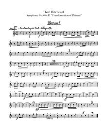 Partition cor 1, 2 (D, A), 6 Symphonies after Ovid s Metamorphoses