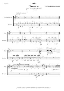 Partition compléte - spanish (pages 6-13), Trombo, Hoffmann, Norbert Rudolf