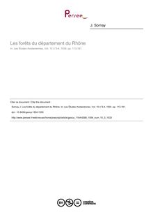 Les forêts du département du Rhône - article ; n°3 ; vol.10, pg 113-161