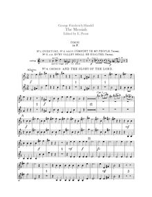 Partition cor 1/2 (F), Messiah, Handel, George Frideric