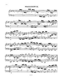 Partition Prelude et Fugue No.9 en E major, BWV 878, Das wohltemperierte Klavier II