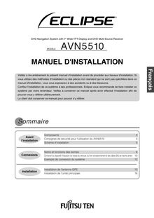 Notice Navigation Fujitsu  AVN5510