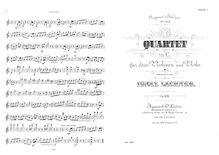 Partition parties complètes, corde quatuor, Op.106, C major, Lachner, Ignaz