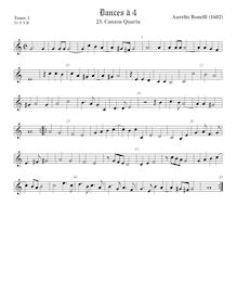 Partition ténor viole de gambe 1, aigu clef, Primo libro de ricercari et canzoni