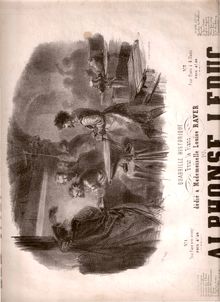 Partition complète, Les Faux Monnayeurs, Quadrille Historique, Leduc, Alphonse