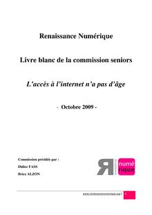 Livre Blanc Renaissance Numérique Seniors 2009