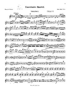 Partition violons I, Sinfonia concertante, Sinfonia Concertante par Wolfgang Amadeus Mozart