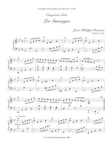 Partition , Les Sauvages, Nouvelles  de Pièces de Clavecin, New Suites of Harpsichord Pieces