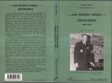 " une destinée unique" Mémoires 1907-1996