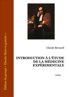 Bernard introduction etude medecine experimentale
