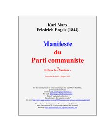 Marx - Manifeste du Parti communiste