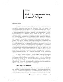 Web 2.0, organisations et archivistique