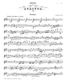 Partition de violon, Piano quatuor, Op.26, A Major, Lührss, Carl