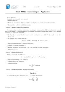 Mathématiques : applications 2007 Université de Technologie de Belfort Montbéliard