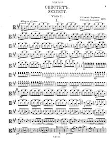 Partition viole de gambe 1, corde Sextet, Струнный секстет, A major