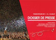 Dossier de presse Francofolies 2011