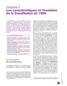 Chapitre 2 Les caractéristiques et l évolution de la Constitution ...