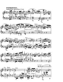 Partition , Intermezzo, Concert für das Pianoforte mit Begleitung des Orchesters, Op. 54