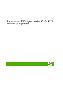 Notice Imprimantes HP  Designjet 4020