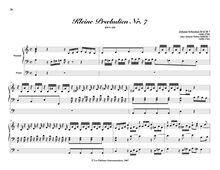 Partition Prelude et Fugue en A minor, BWV 559, 8 Short préludes et Fugues