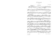 Partition parties complètes, corde quatuor No.2, Deuxième quatuor pour deux violons, alto et violoncelle