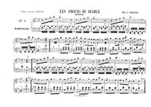 Partition , Les amours du Diable (Grisar) - pour 2 mains (monochrome), 2 Quadrilles on opéra Themes of Delibes et Grisar