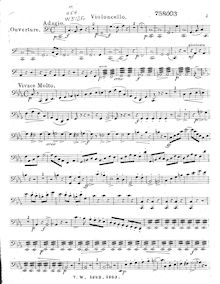 Partition violoncelle, Der Freischütz, Op.77, Eine romantische Oper in 3 Aufzügen