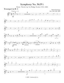 Partition trompette 1, Symphony No.36  Christmas Symphony , F major par Michel Rondeau